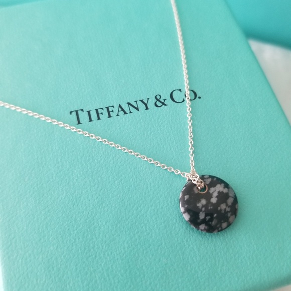 Snowflake Obsidian Necklace 